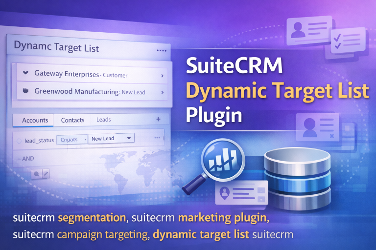 suitecrm dynamic target list