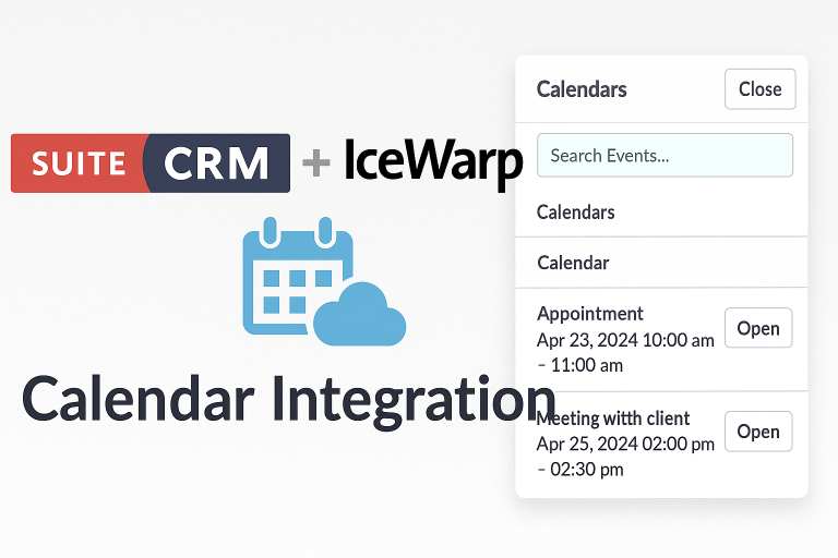 SuiteCRM & IceWarp Calendar Integration