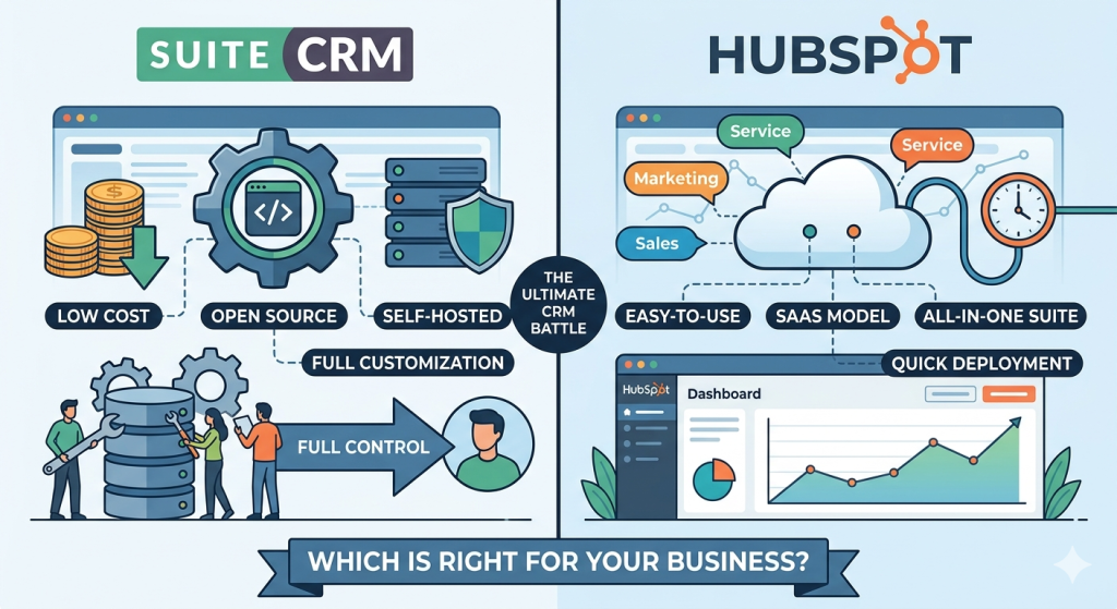 SuiteCRM vs Hubspot. Which CRM Solution is Right