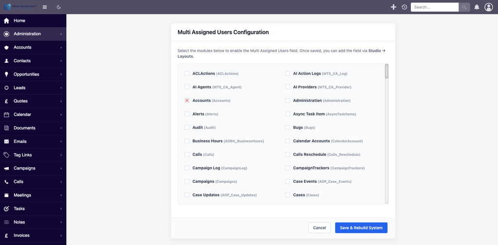 SuiteCRM Multiple Assigned Users: Configuration & Workflow Guide